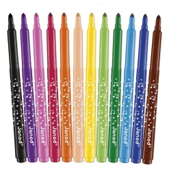 Set de 12 feutres longue durée