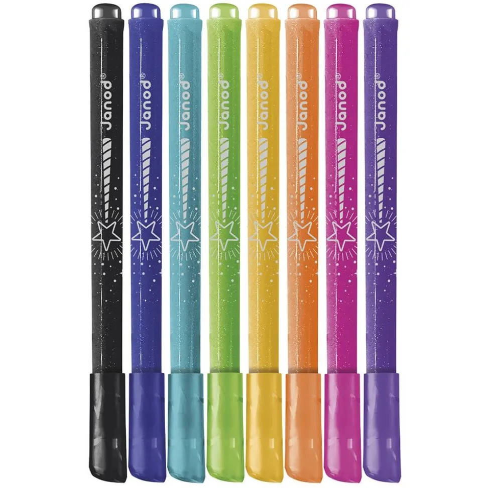 Set de 8 feutres pailletés