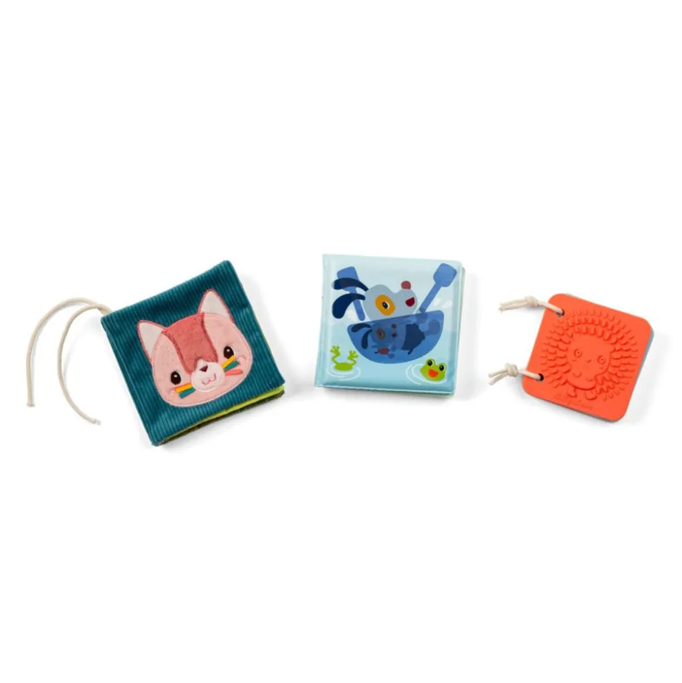 Set de 3 livres sensoriels pour bébé jardin