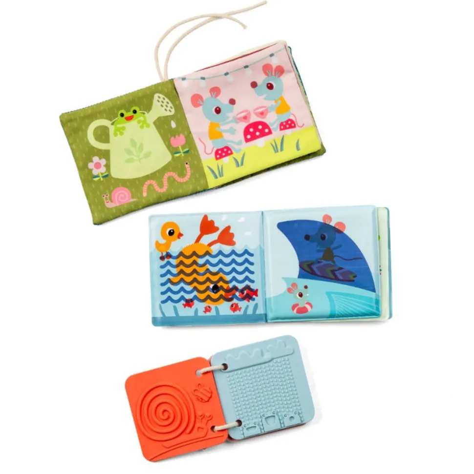 Set de 3 livres sensoriels pour bébé jardin