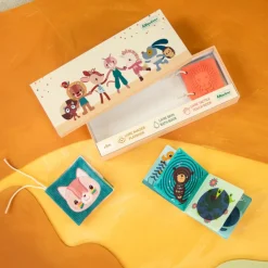 Set de 3 livres sensoriels pour bébé jardin