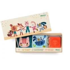 Set de 3 livres sensoriels pour bébé jardin