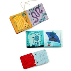 Set de 3 livres sensoriels pour bébé jungle