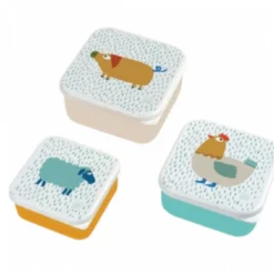 Set de 3 lunch box la ferme