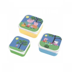 Set de 3 lunch box peppa pig