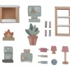 Set de 10 meubles pour maison de poupée fsc