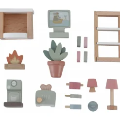 Set de 10 meubles pour maison de poupée fsc