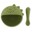 Set premier repas bébé en silicone - mr. dino