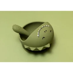Set premier repas bébé en silicone - mr. dino