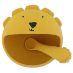 Set premier repas bébé en silicone - mr. lion