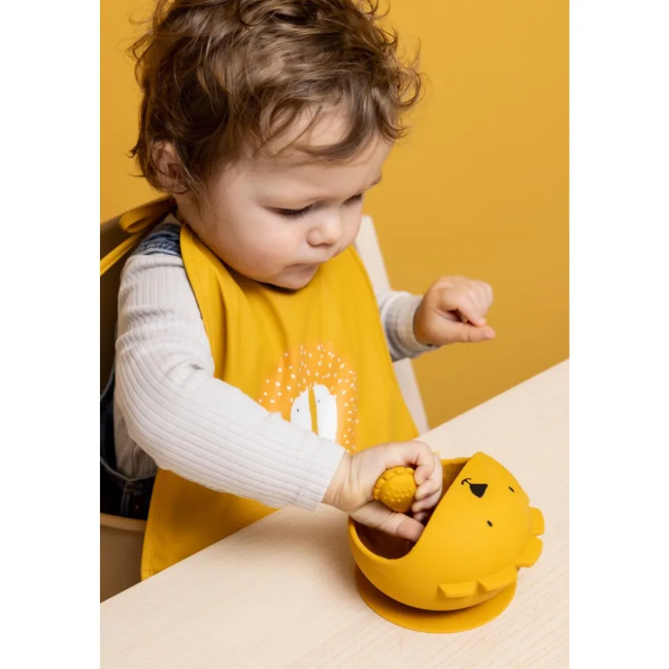 Set premier repas bébé en silicone - mr. lion