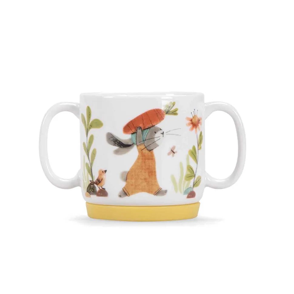Set vaisselle 3 pièces en porcelaine trois petits lapins