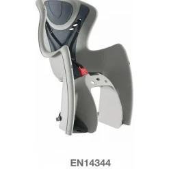 Siège arrière de vélo pour bébé gris