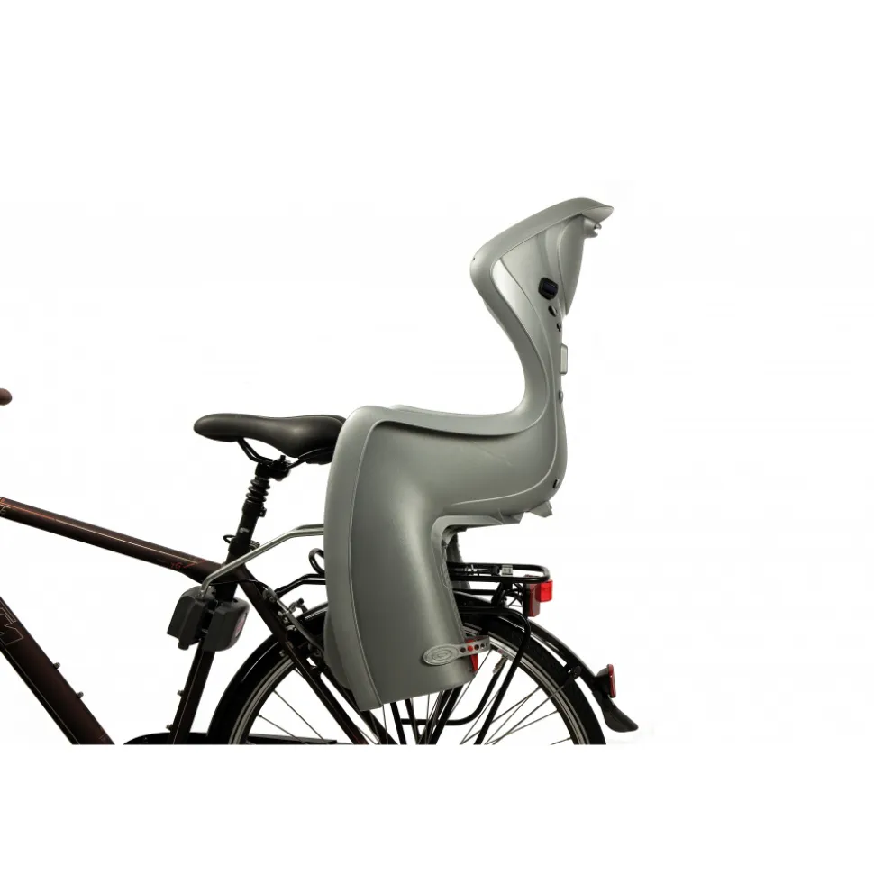 Siège arrière de vélo pour bébé gris