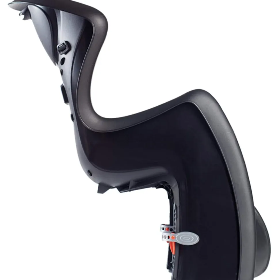 Siège arrière de vélo pour bébé noir et gris