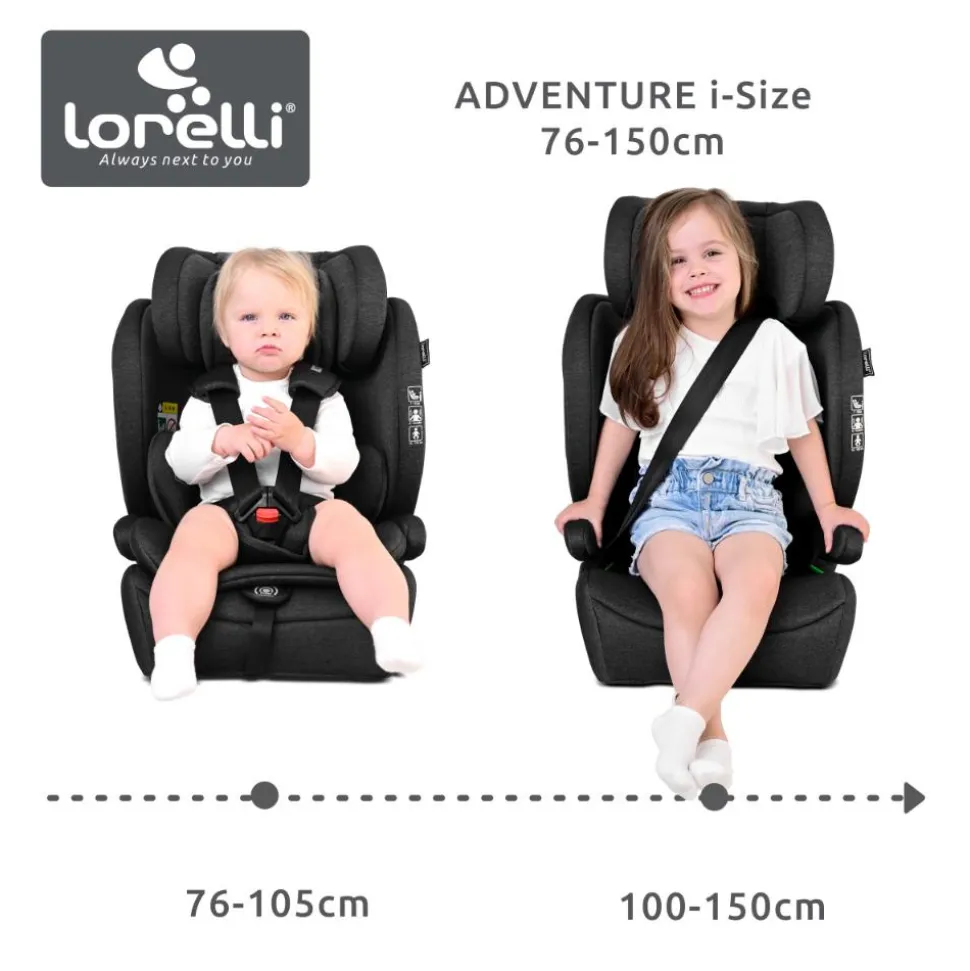 Siège auto adventure 76-150 cm i-size gris
