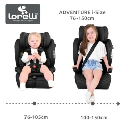 Siège auto adventure 76-150 cm i-size noir