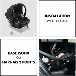 Siège auto bébé drive n care black