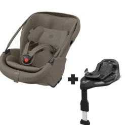 Siège auto coral slide pro oak truffle avec base