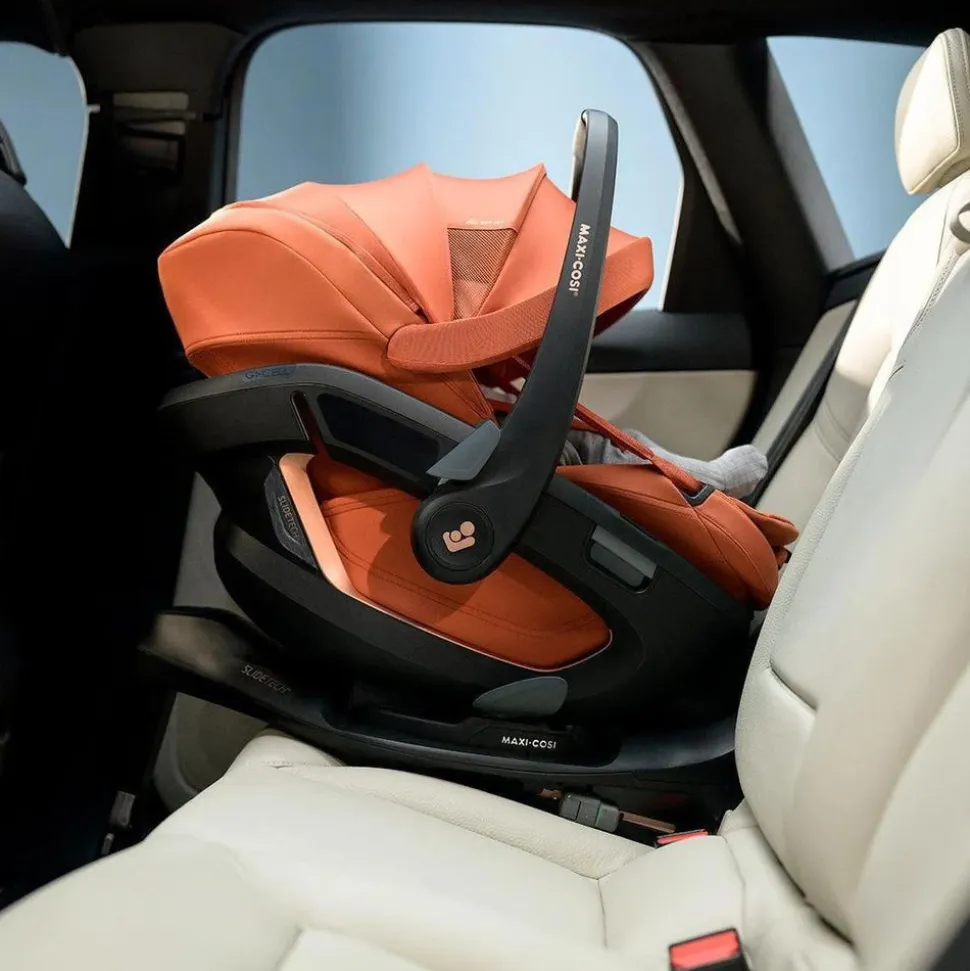 Siège auto coral slide pro oak truffle avec base