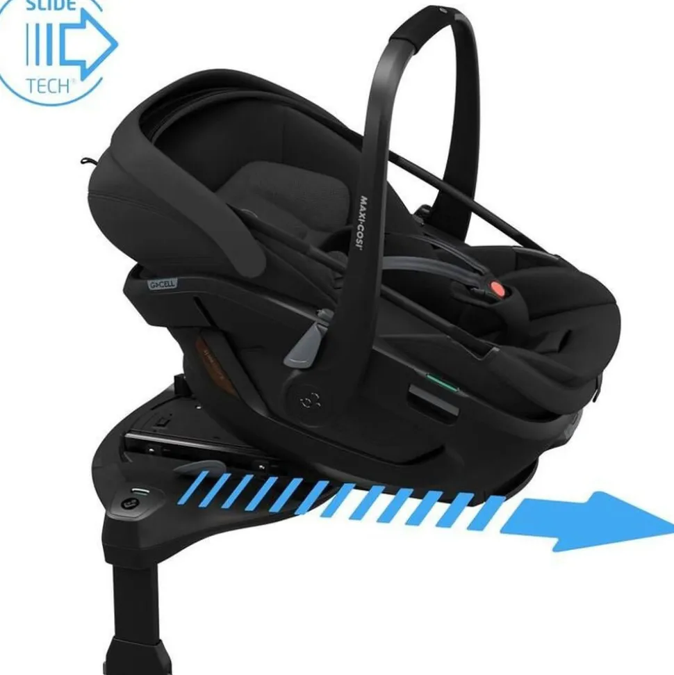 Siège auto coral slide pro onyx black avec base