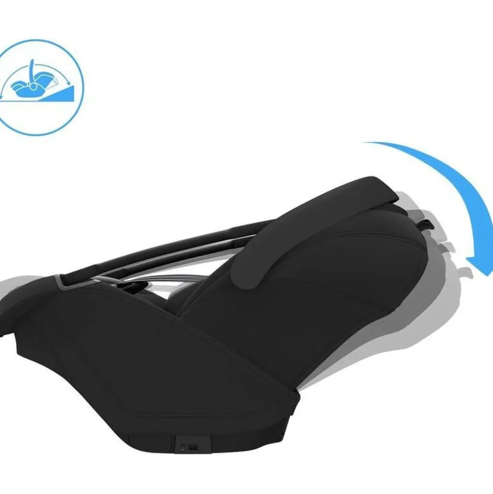 Siège auto coral slide pro onyx black avec base