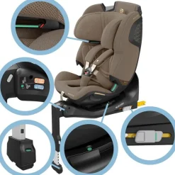 Siège auto emerald 360 pro authentic truffle
