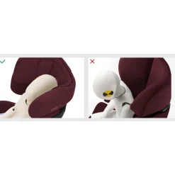 Siège auto enfant i-size solution x i-fix rumba red