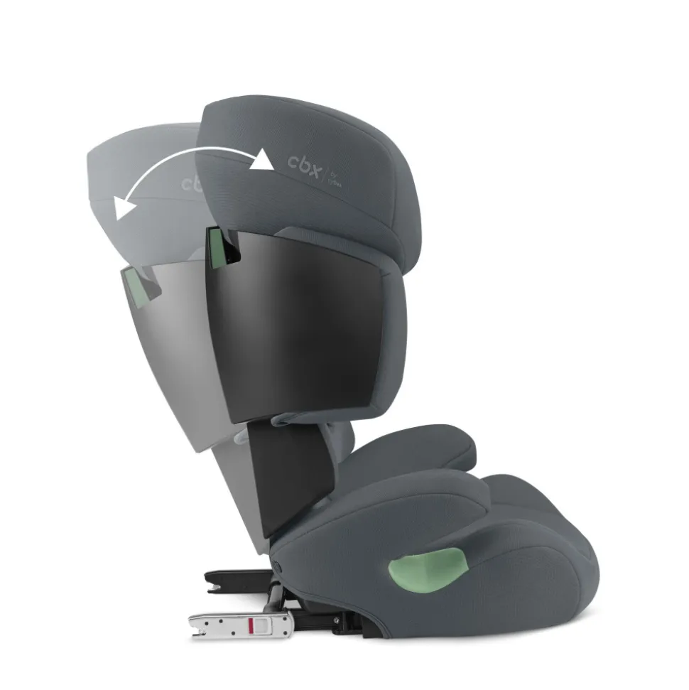 Siège auto enfant i-size solution x i-fix cobblestone grey