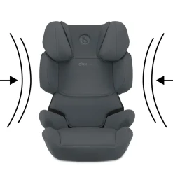 Siège auto enfant i-size solution x i-fix cobblestone grey