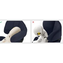 Siège auto enfant i-size solution x i-fix blue moon