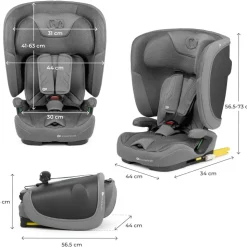 Siège auto fix2go i-size gris