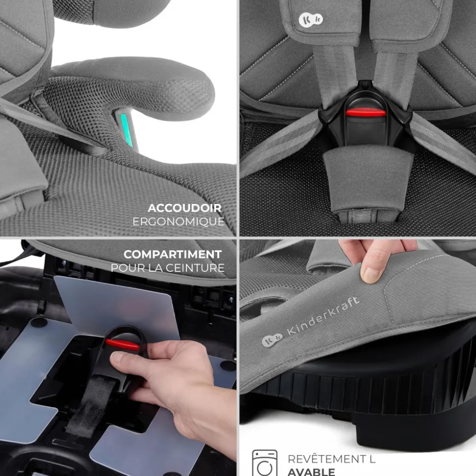 Siège auto fix2go i-size gris