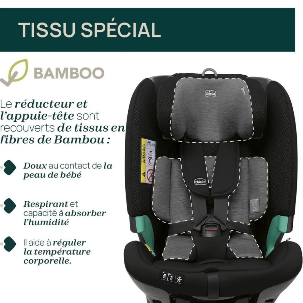 Siège auto fullseat 360 i-size avec base black satin