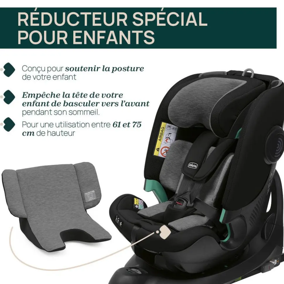 Siège auto fullseat 360 i-size avec base black satin