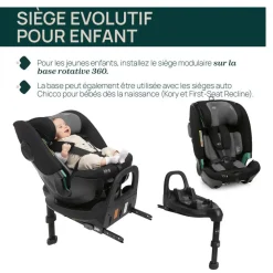 Siège auto fullseat 360 i-size avec base black satin