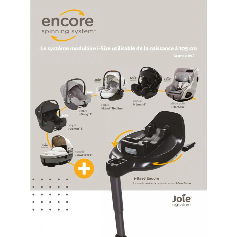 Siège auto i-size i-snug 2 pebble gris
