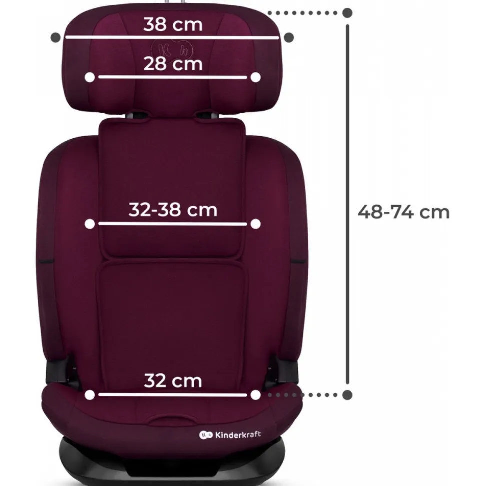 Siège auto oneto3 i-size bordeaux