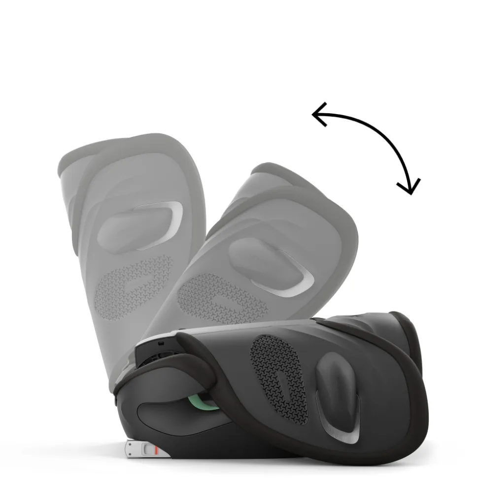 Siège auto pliable i-size solution g2 i-fix tissu plus moon black