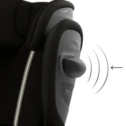 Siège auto pliable i-size solution g2 i-fix tissu plus moon black