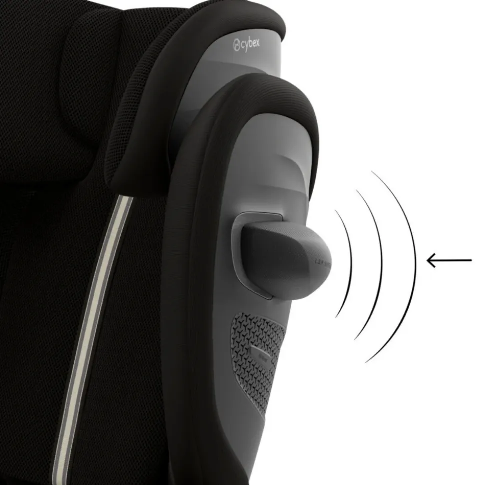 Siège auto pliable i-size solution g2 i-fix tissu plus moon black