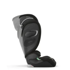 Siège auto pliable i-size solution g2 i-fix tissu plus moon black