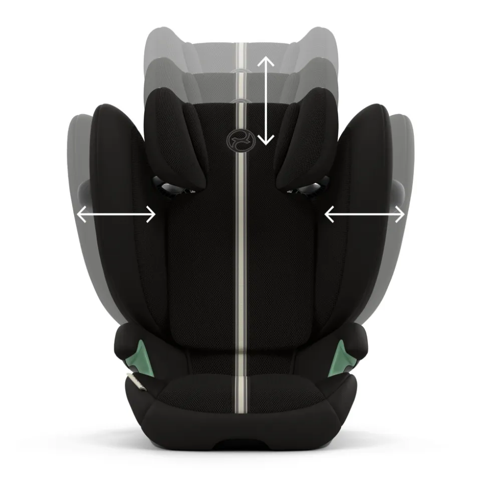 Siège auto pliable i-size solution g2 i-fix tissu plus moon black