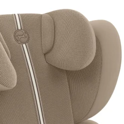 Siège auto pliable i-size solution g2 i-fix tissu plus almond beige