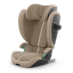 Siège auto pliable i-size solution g2 i-fix tissu plus almond beige