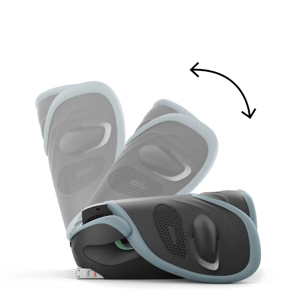 Siège auto pliable i-size solution g2 i-fix tissu plus stormy blue