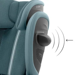 Siège auto pliable i-size solution g2 i-fix tissu plus stormy blue