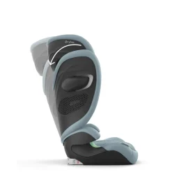 Siège auto pliable i-size solution g2 i-fix tissu plus stormy blue