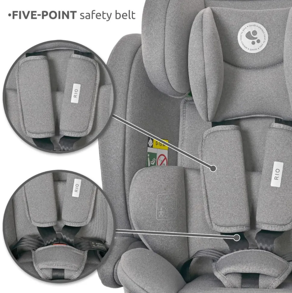 Siège auto rio 76-150 cm isofix vert