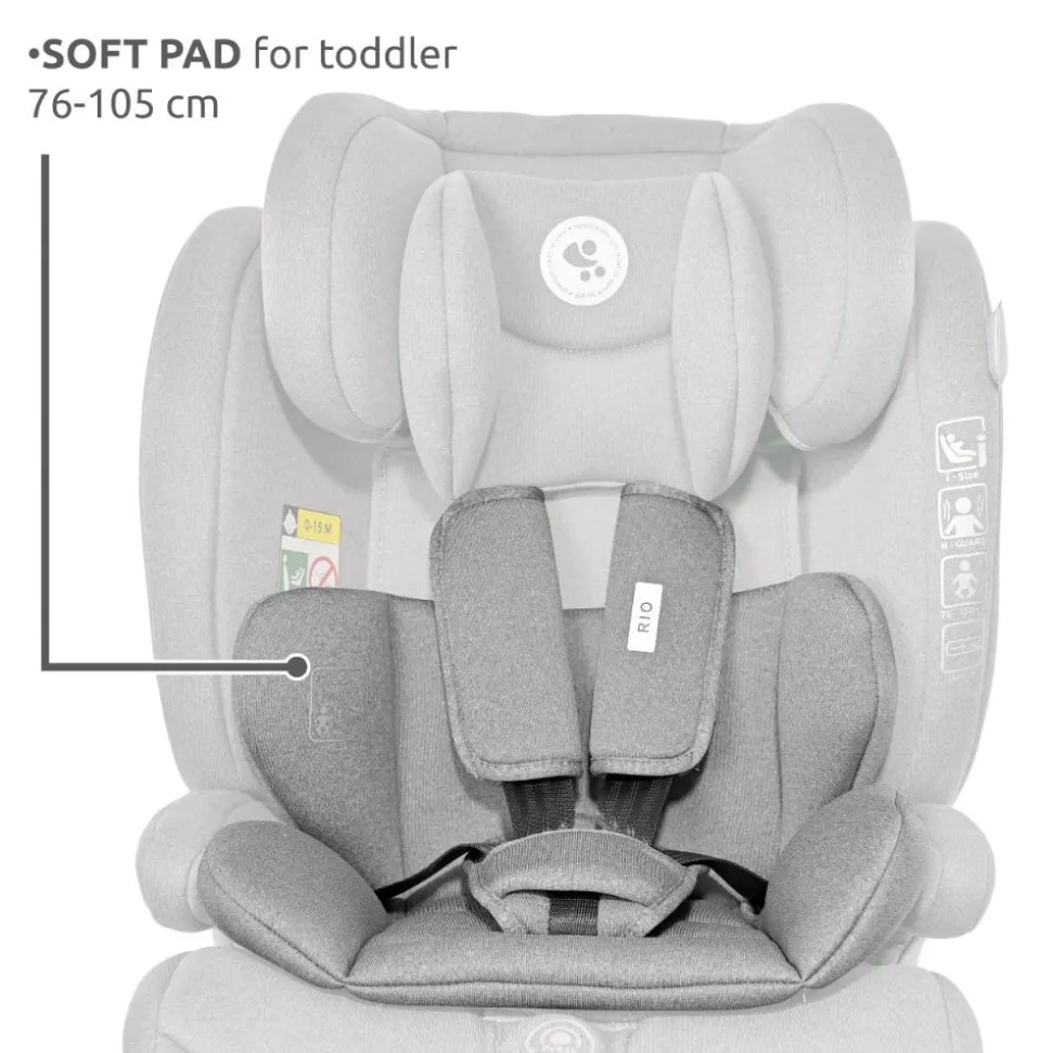 Siège auto rio 76-150 cm isofix vert
